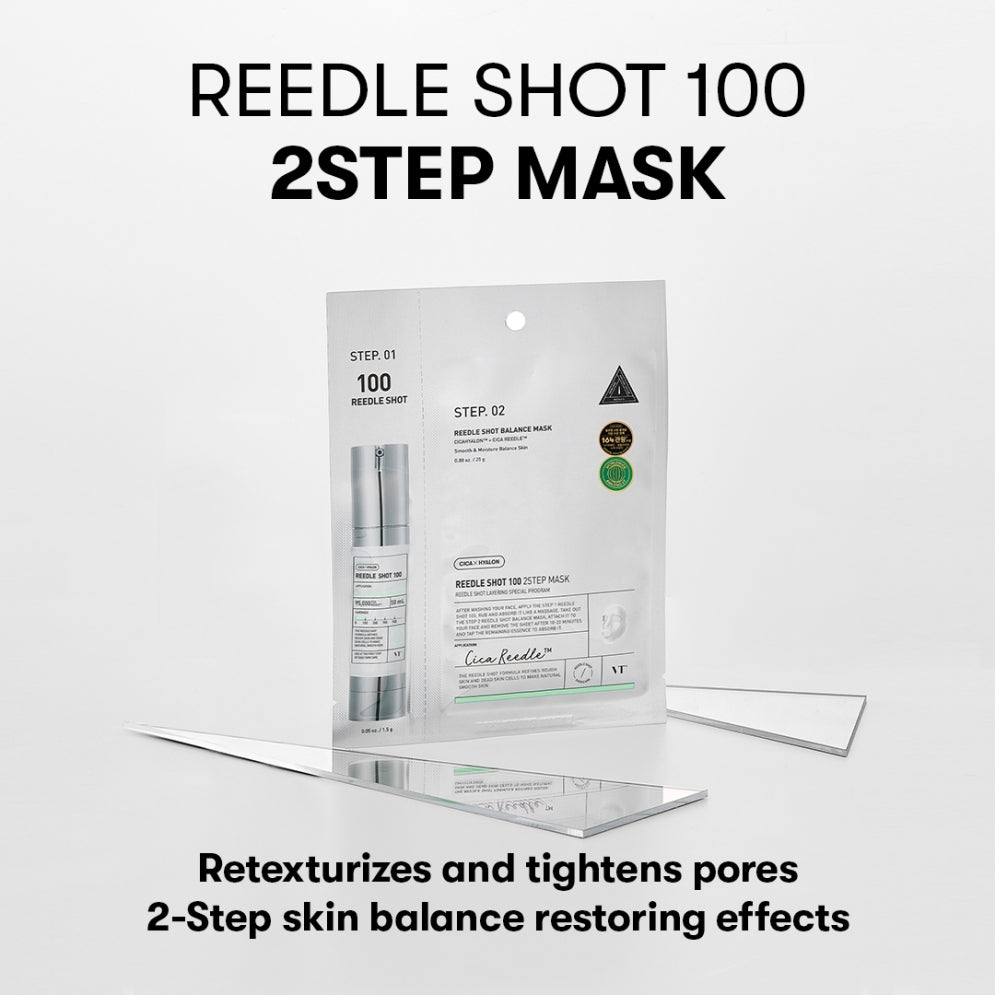 Reedle Shot 100 2-Step Mask - Dvoufázová zpevňující maska s mikroneedle technologií 1,5g+25g