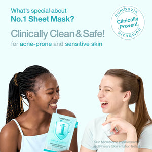 No.1 Pantothenic B5 Hyaluronic Active Clear Mask - Zklidňující plátýnková maska pro aknózní pleť 26ml