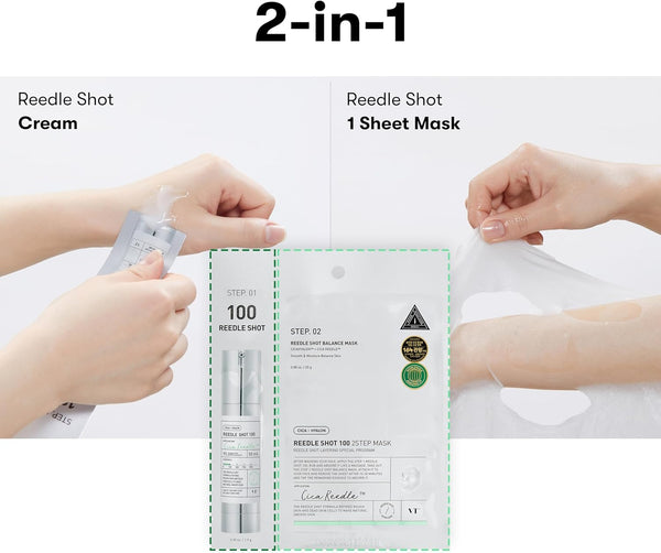 Reedle Shot 100 2-Step Mask - Dvoufázová zpevňující maska s mikroneedle technologií 1,5g+25g