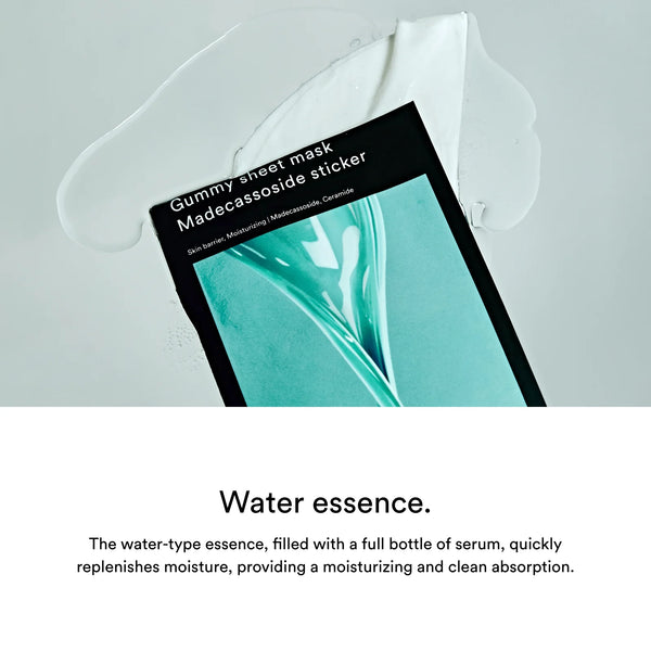 Gummy Sheet Mask Madecassoside Sticker - Hydratační a regenerační plátýnková maska 1ks
