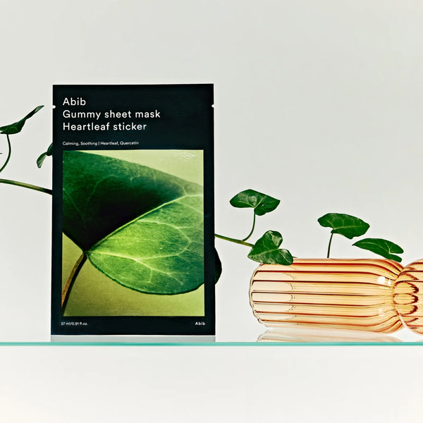 Gummy Sheet Mask Heartleaf Sticker - Zklidňující maska pro citlivou a problematickou pleť 1ks