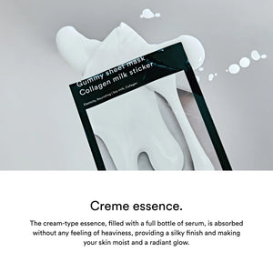 Gummy Sheet Mask Collagen Milk Sticker - Zpevňující a vyživující plátýnková maska 1ks