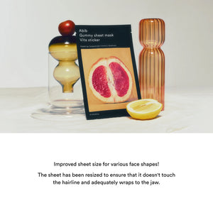 Gummy Sheet Mask Vita Sticker - Rozjasňující plátýnková maska s vitamíny a niacinamidem 1ks