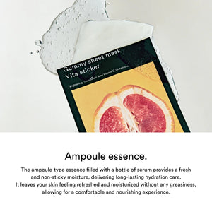 Gummy Sheet Mask Vita Sticker - Rozjasňující plátýnková maska s vitamíny a niacinamidem 1ks