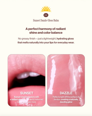 Sunset Dazzle Gloss Balm - Hydratační a tónovaný balzám na rty