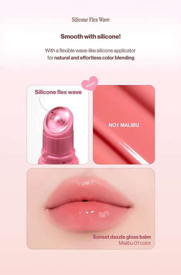 Sunset Dazzle Gloss Balm - Hydratační a tónovaný balzám na rty