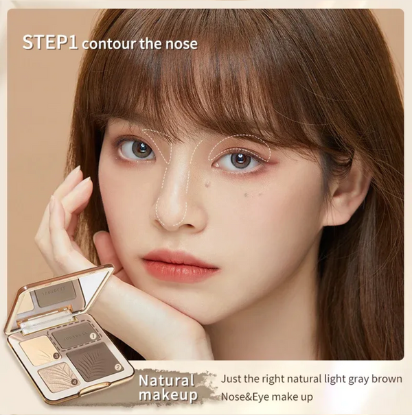 2 IN 1 Highlighter Contour Palette - Paletka na konturování obličeje