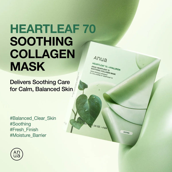 Heartleaf 70 Soothing Collagen Mask - Zklidňující a hydratační hydrogelová maska 38g