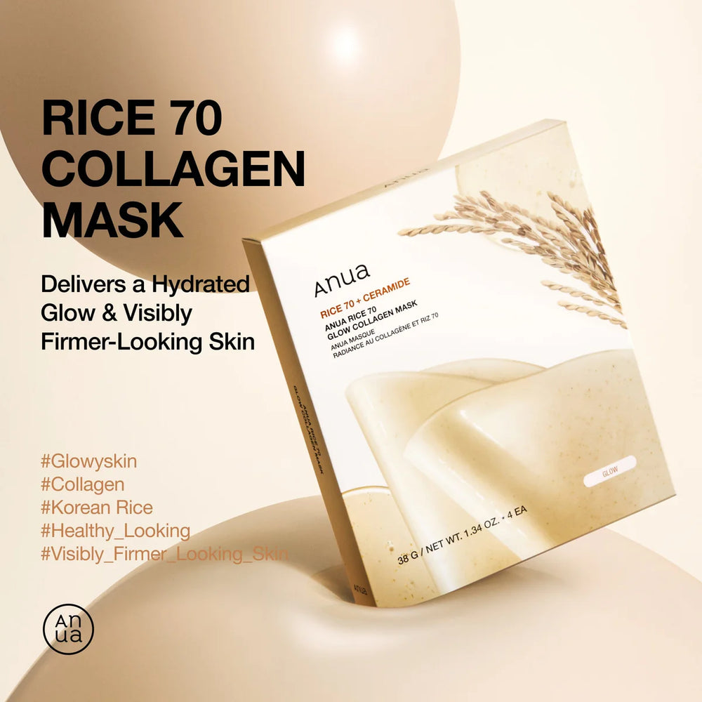 Rice 70 Glow Collagen Mask - Rozjasňující hydrogelová maska 38g