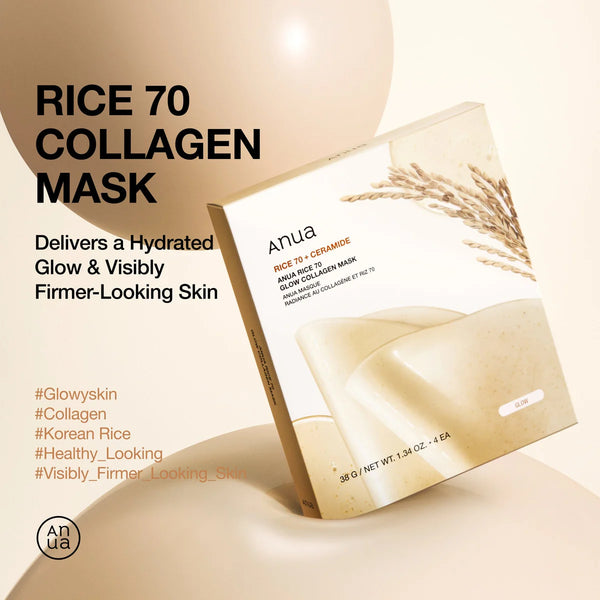 Rice 70 Glow Collagen Mask - Rozjasňující hydrogelová maska 38g