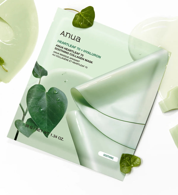 Heartleaf 70 Soothing Collagen Mask - Zklidňující a hydratační hydrogelová maska 38g