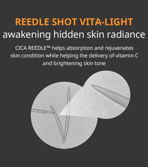 Reedle Shot Vita-Light Brightening Mask - Rozjasňující plátýnková maska s mikroneedling technologií 30ks/320g