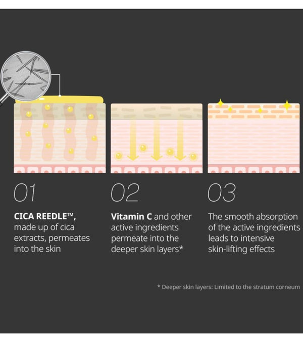 Reedle Shot Vita-Light Brightening Mask - Rozjasňující plátýnková maska s mikroneedling technologií 30ks/320g
