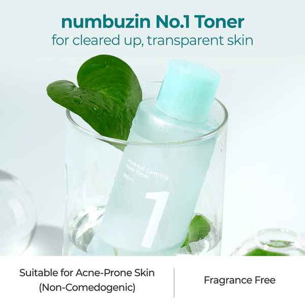 No.1 Pure-Full Calming Herb Toner - Zklidňující tonikum s cica a toulní srdčitou 300ml