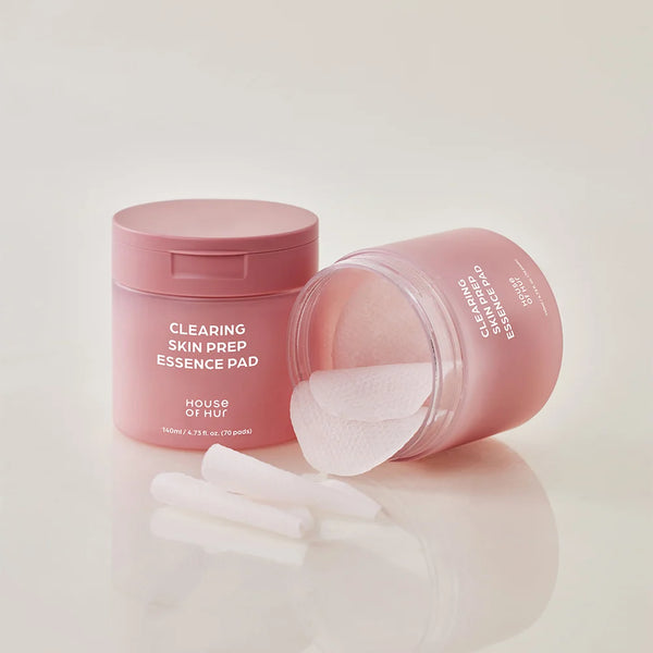 House of Hur - Clearing Skin Prep Essence Pad - Jemné exfoliační polštářky s AHA, BHA a PHA kyselinami pro čistší póry a hladší pleť
