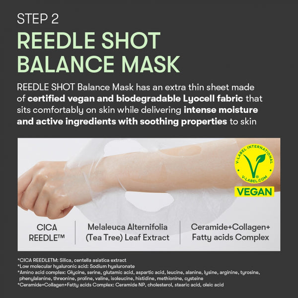 Reedle Shot 100 2-Step Mask - Dvoufázová zpevňující maska s mikroneedle technologií 1,5g+25g