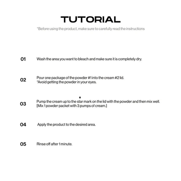 Brow Bleach (6 aplikací) - Profesionální sada na zesvětlení obočí