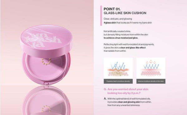 Don't Touch Glass Pink Cushion Cover Package - Pouzdro pro cushion make-up