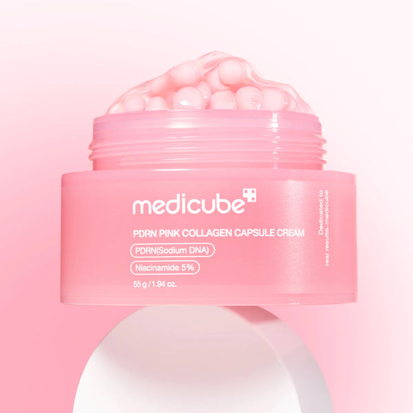 Medicube - PDRN Pink Collagen Capsule Cream - Rozjasňující krém s PDRN pro hydratovanou a sjednocenou pleť