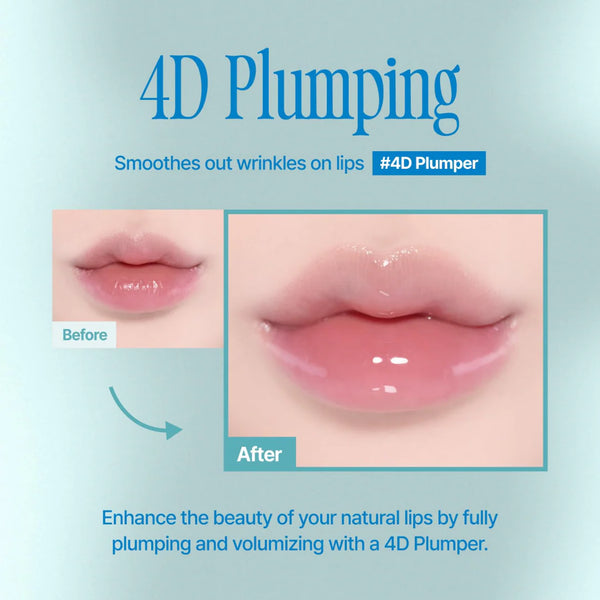fwee - 4D Voluming Plumper - Transparentní lesk pro opticky plnější rty