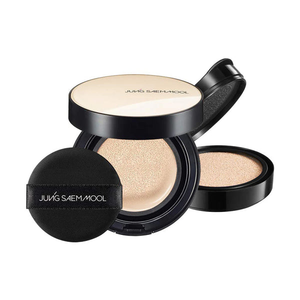 JUNG SAEM MOOL - Essential Skin Nuder Cushion Set - Rozjasňující make-up v houbičce  (+ náhradní náplň)