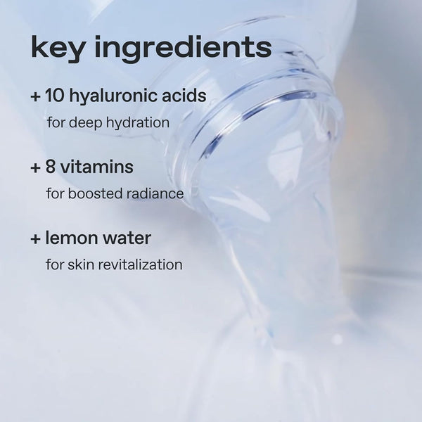 glow - lemon vitamin toner - Rozjasňující tonikum s vitamíny a kyselinou hyaluronovou 300ml