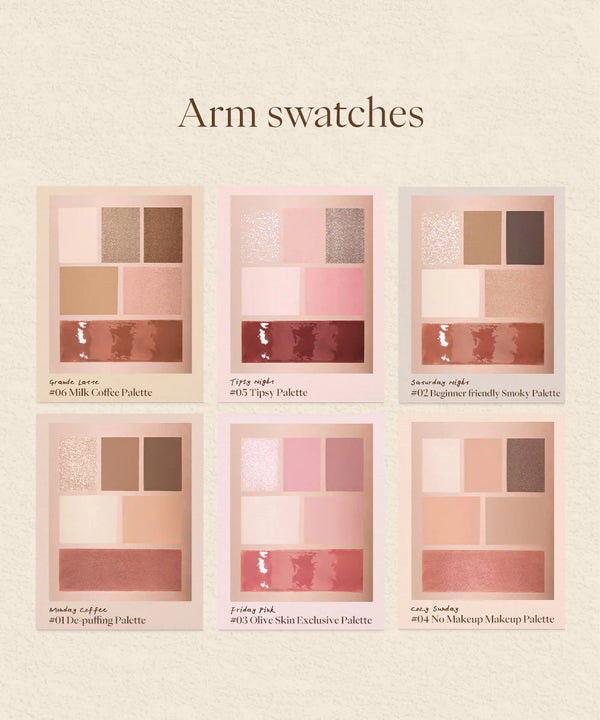 JOOCYEE - Lookbook Multi Palette - Multifunkční paletka 5v1 pro oči, tváře i rty