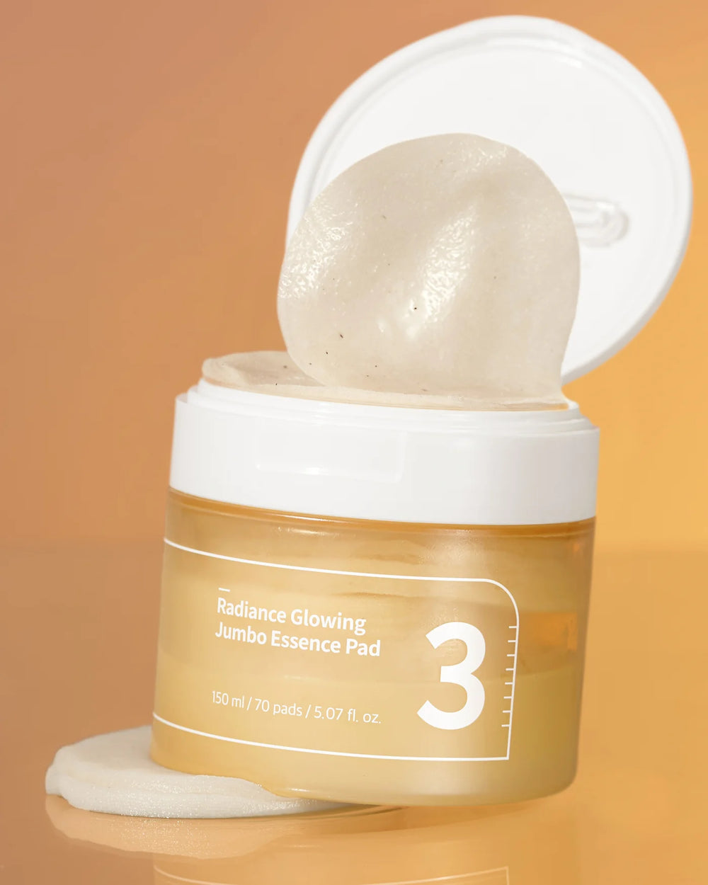 No.3 Radiance Glowing Jumbo Essence Pads - Rozjasňující pleťové tamponky s esencí 70ks/1ř0ml