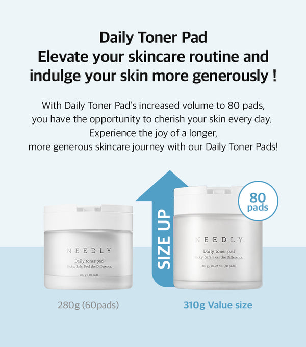 Daily Toner Pad - Exfoliační a hydratační polštářky na obličej 80ks