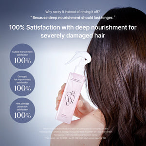 GROWUS - Damage Therapy No-Wash Treatment EX - Bezoplachová regenerační kúra pro hladké a lesklé vlasy 250ml