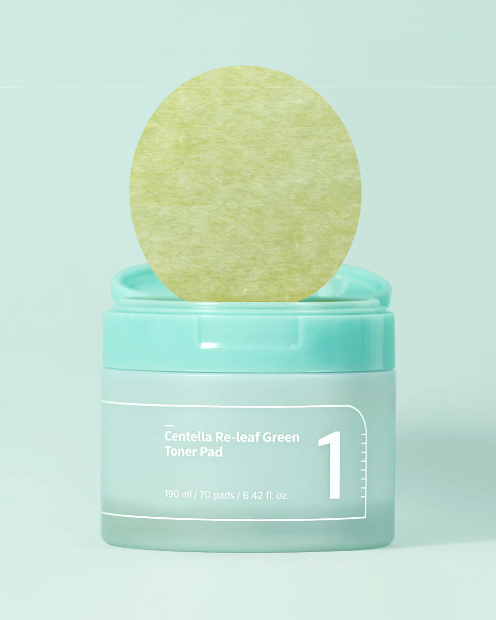 No.1 Centella Re-Leaf Green Toner Pads - Zklidňující dvouvrstvé tonizační tamponky s cica 70ks/190ml