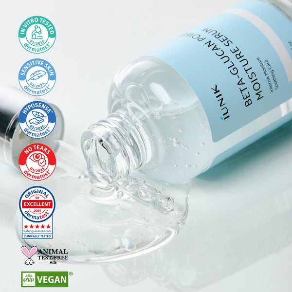 iUNIK - Beta-Glucan Power Moisture Serum - Intenzivně hydratační sérum pro citlivou a dehydratovanou pleť