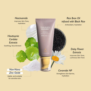 haruharu wonder - Black Rice Pure Mineral Relief Daily Sunscreen SPF50+/PA++++ - Minerální opalovací krém pro citlivou pleť