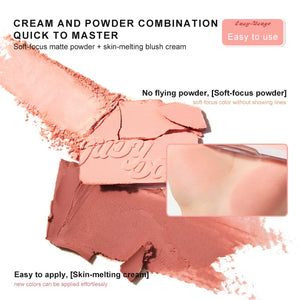 2 in 1 Blush Highlight Palette - Paletka tvářenek a rozjasňovače 9g