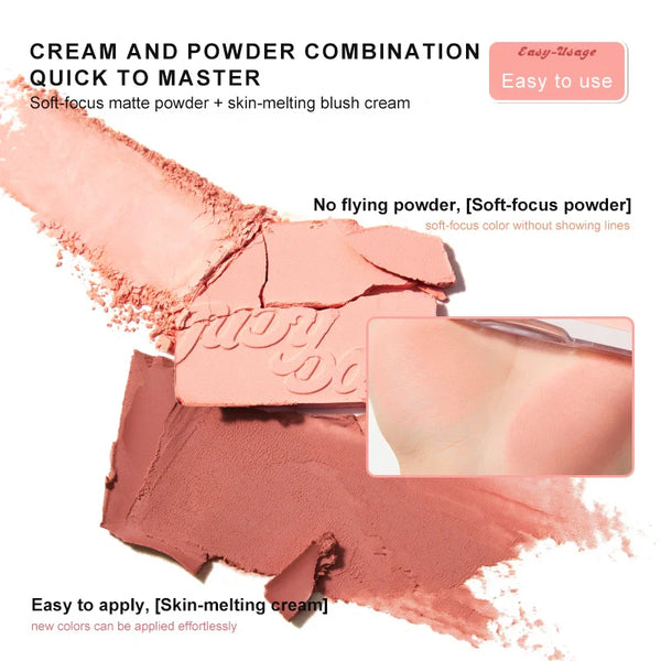 2 in 1 Blush Highlight Palette - Paletka tvářenek a rozjasňovače 9g