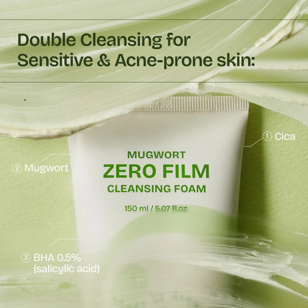 Mugwort Zero Film Cleansing Foam - Jemná čisticí pěna na ucpané póry 150ml