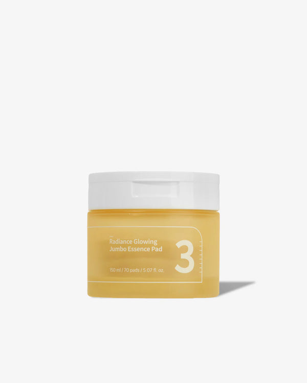 No.3 Radiance Glowing Jumbo Essence Pads - Rozjasňující pleťové tamponky s esencí 70ks/1ř0ml