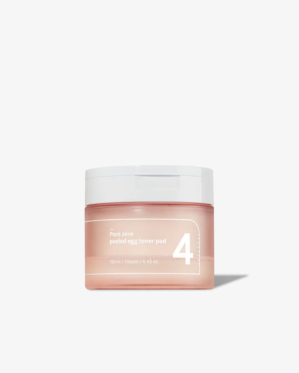 No.4 Pore Zero Peeled Egg Toner Pads - Čisticí a stahující pleťové tampony 70 ks/190ml