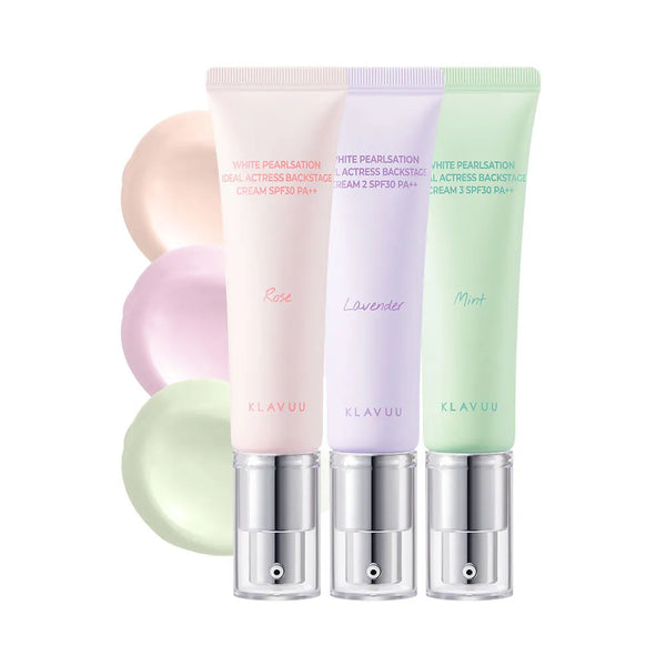 KLAVUU - White Pearlsation Ideal Actress Backstage Cream SPF30 PA++ - Rozjasňující tone-up krém, báze pod make-up a SPF v jednom