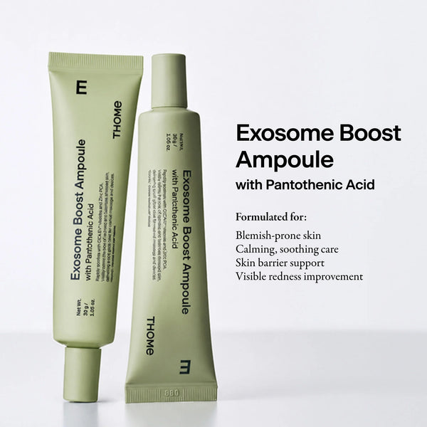 THOME - Exosome Boost Ampoule - Zklidňující ampule s CICA exosomy pro citlivou, problematickou a začervenalou pleť