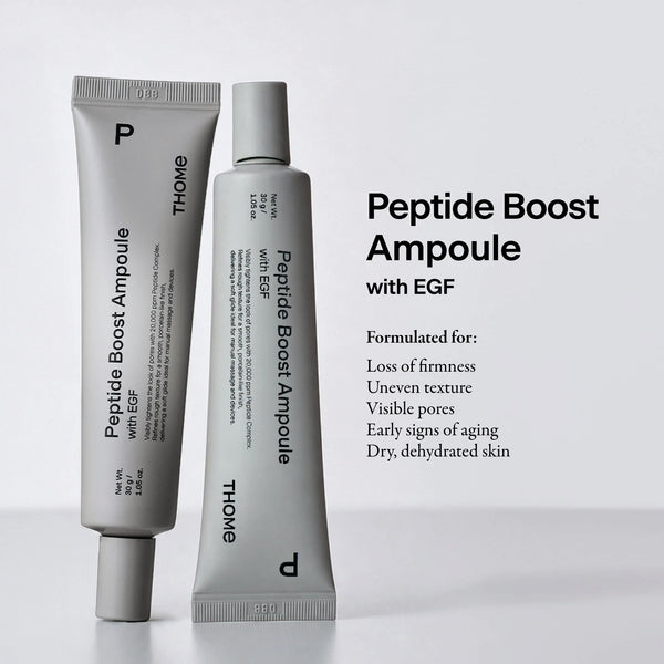 THOME - Peptide Boost Ampoule - Zpevňující ampule s peptidy a EGF pro pružnější, hladší pleť a méně viditelné póry