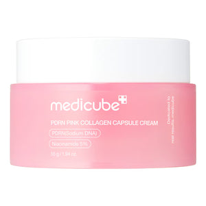 Medicube - PDRN Pink Collagen Capsule Cream - Rozjasňující krém s PDRN pro hydratovanou a sjednocenou pleť