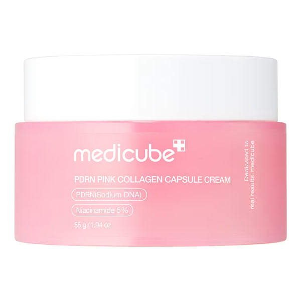 Medicube - PDRN Pink Collagen Capsule Cream - Rozjasňující krém s PDRN pro hydratovanou a sjednocenou pleť