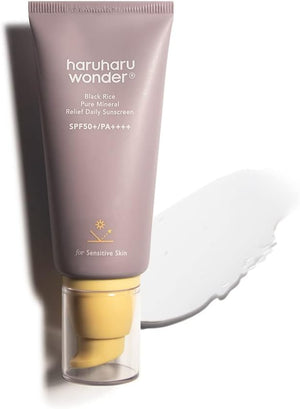 haruharu wonder - Black Rice Pure Mineral Relief Daily Sunscreen SPF50+/PA++++ - Minerální opalovací krém pro citlivou pleť