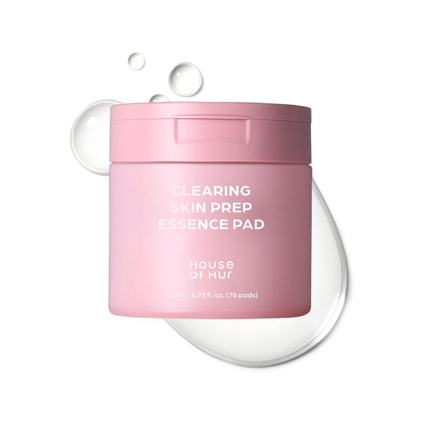 House of Hur - Clearing Skin Prep Essence Pad - Jemné exfoliační polštářky s AHA, BHA a PHA kyselinami pro čistší póry a hladší pleť