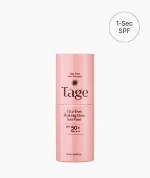 TAGE - Cica-Tree Shaking Glow Sun Fixer SPF 50+ PA++++ - Fixační SPF mlha na make-up s glow efektem a zklidňující péčí
