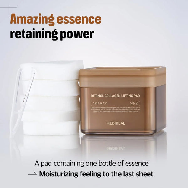 Retinol Collagen Lifting Pad - Liftingové tonizační polštářky s retinolem a kolagenem 100ks/150ml