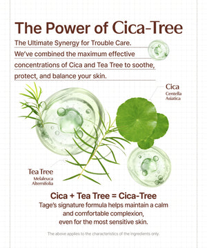 TAGE - Cica-Tree Shaking Glow Sun Fixer SPF 50+ PA++++ - Fixační SPF mlha na make-up s glow efektem a zklidňující péčí