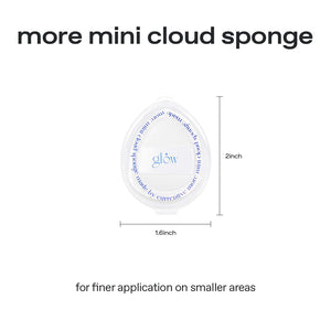 glow - More Mini Cloud Sponge - Mini houbička pro dokonalý base make-up