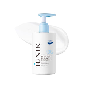 iUNIK - Beta Glucan All In One Barrier Lotion 300ml - Lehké hydratační mléko na obličej i tělo